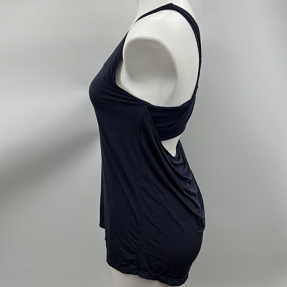 Athleta crisscross draped back sports tank in navy/black - Picture 5 of 7